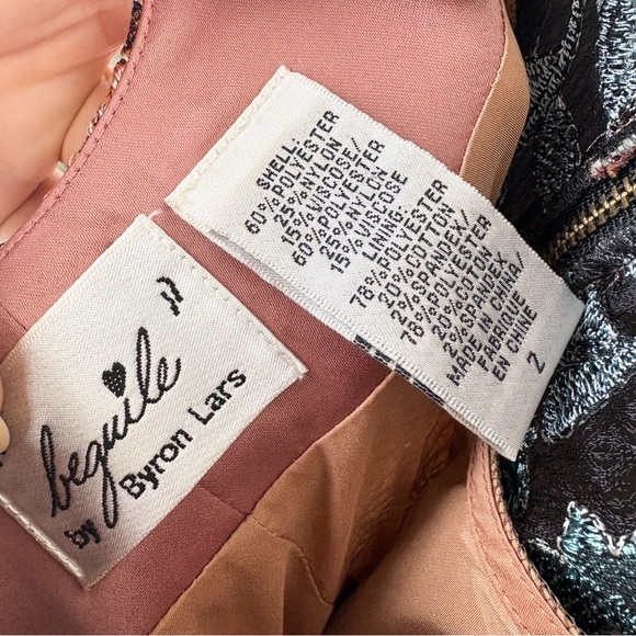 Anthropologie Beguile Byron Lars Lasercut Tapestry Pieced Brocade Dress Floral 2 - Picture 5 of 6